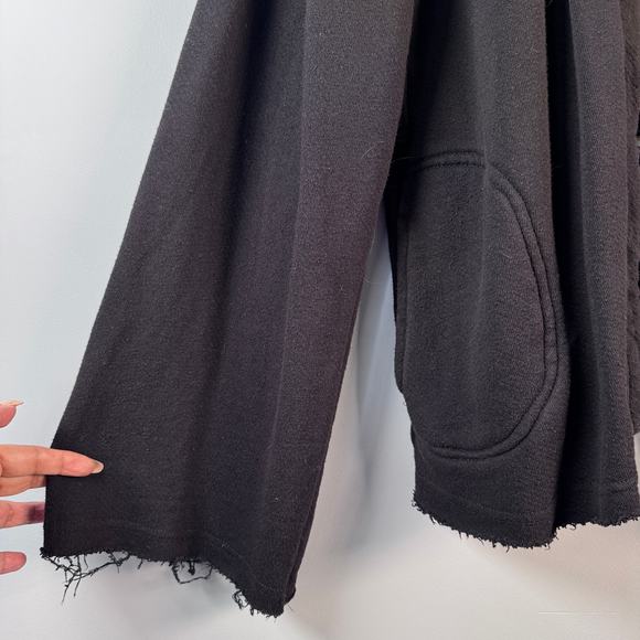 Spiritual Gangster Women's S Oversized Embroidered Distressed Hems Jacket - Picture 3 of 8